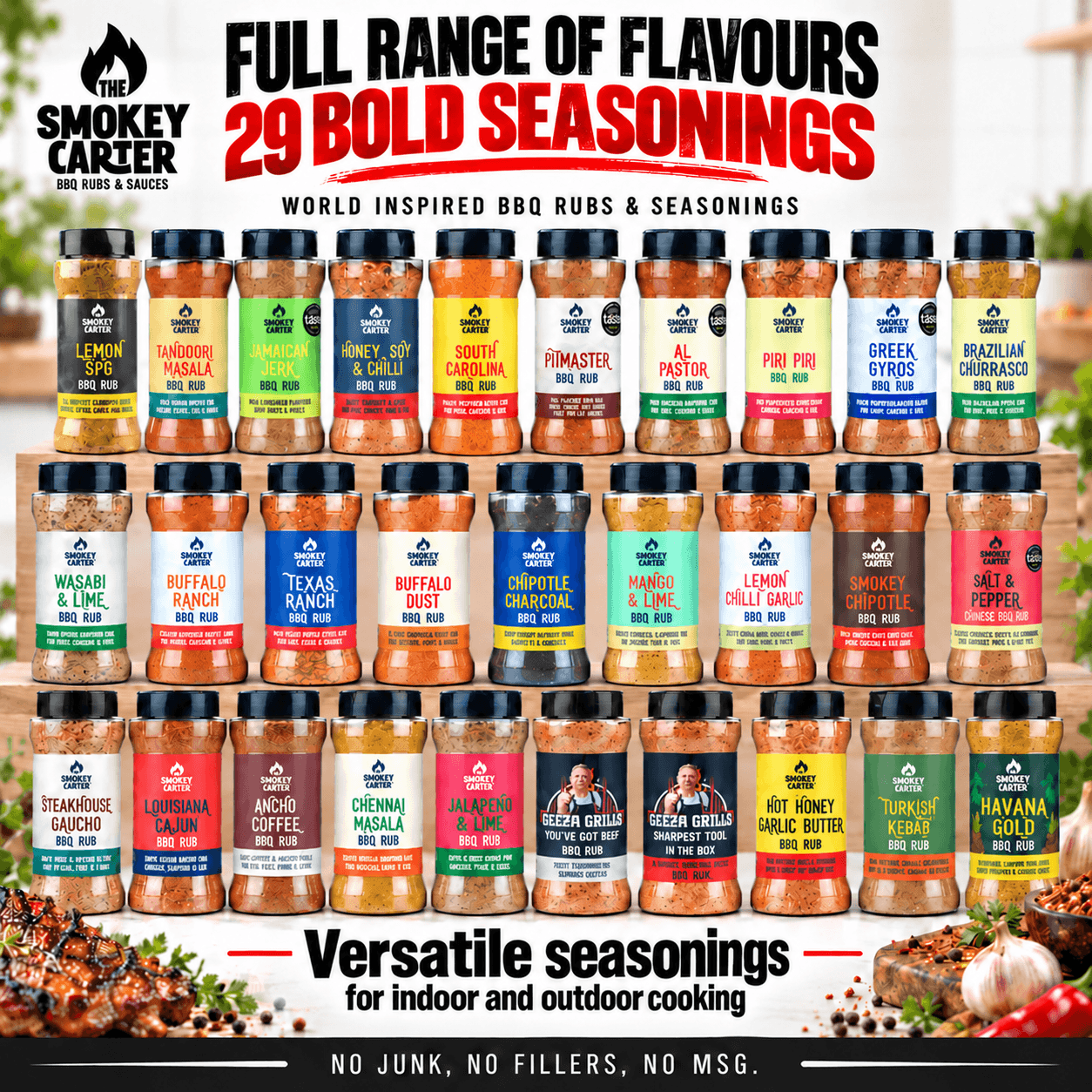 ultimate barbecue rub shaker set
