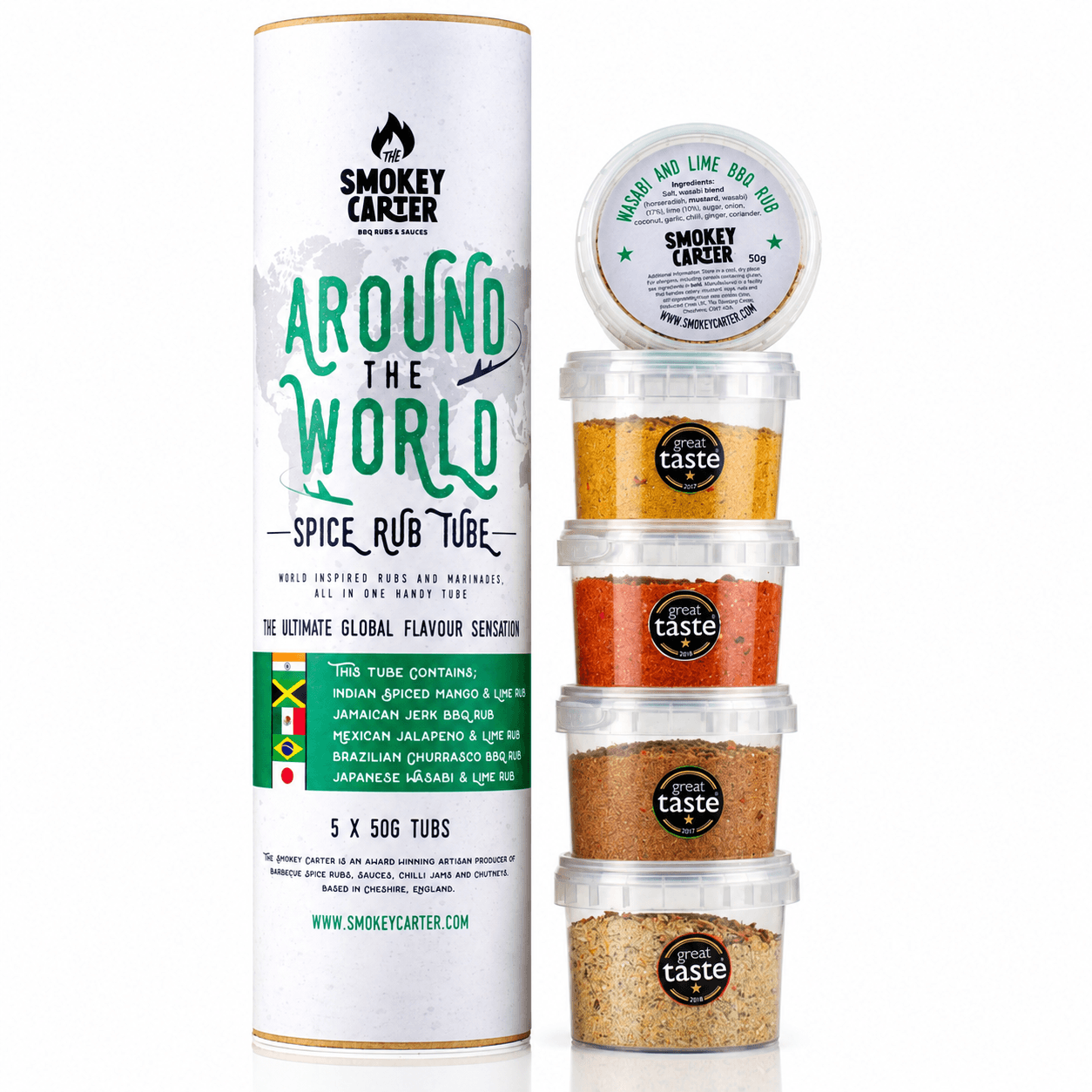 around the world spice rub tube