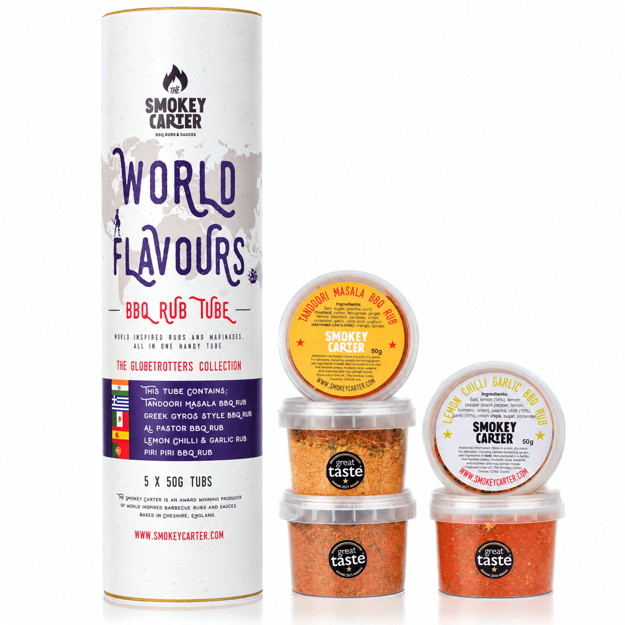korean style bbq rub and sauce tube